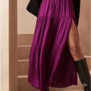 Banana Republic Vibrant Purple Maxi Skirt